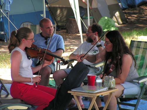 Photo: Elizabeth's Cajun Fiddle Lesson with Gina Forsythe